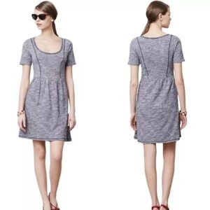 SATURDAY SUNDAY ANTHROPOLOGIE NAVY DRESS SIZE LARGE (S4)